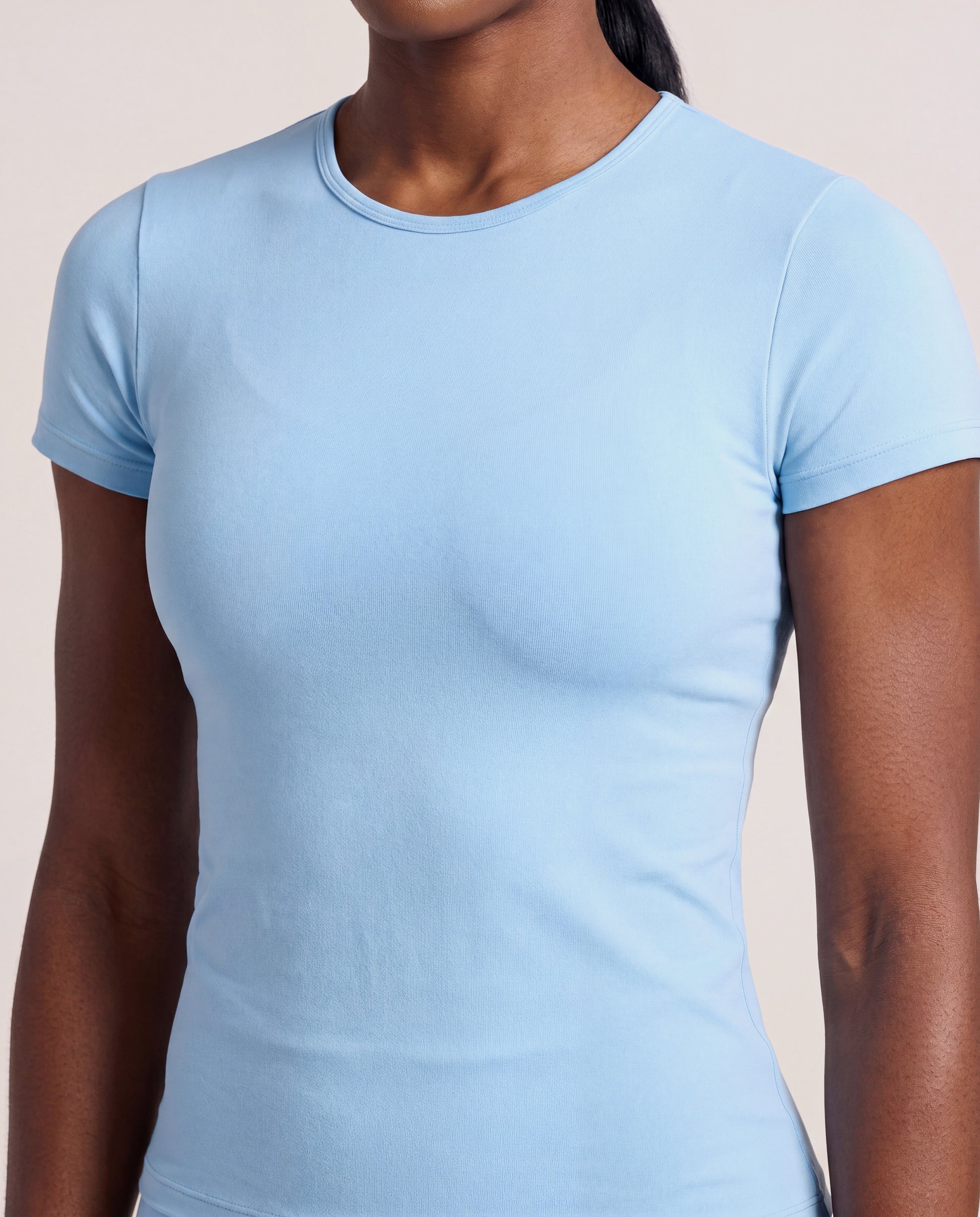 VARCEA Sky Blue Seamless T Shirt