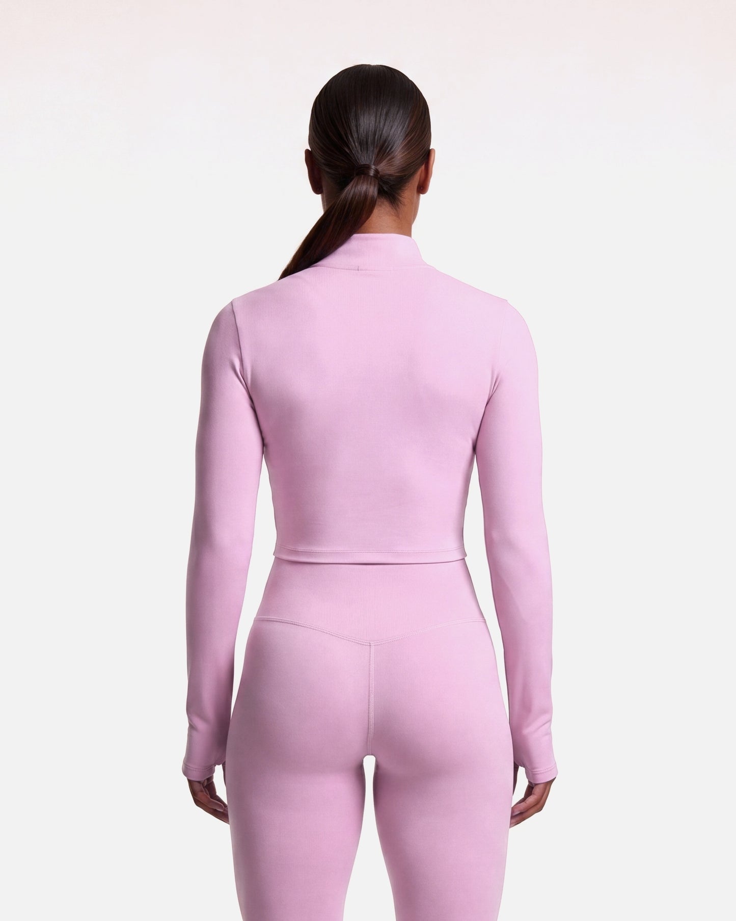 VARCEA Pink Seamless Zipper Jacket